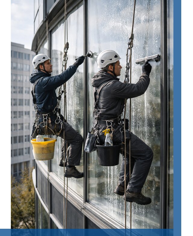 Мойка панорамных окон в Аксае от 355 р. заказать у ВЫСОТНИК-Акс
