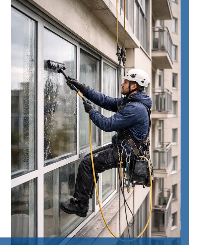 Мойка балконного остекления в Аксае от 3555 р. | ВЫСОТНИК-Акс