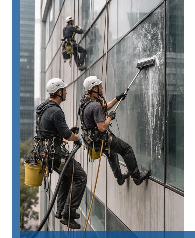 Профессиональная высотная мойка фасадов зданий в Аксае