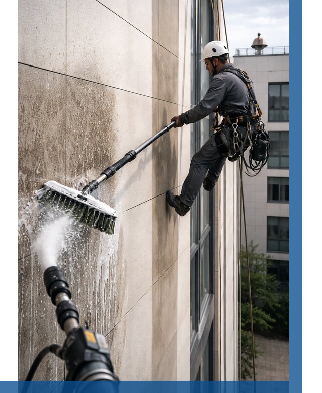 Мойка фасада из керамогранита в Аксае от 305 р. | ВЫСОТНИК-Акс