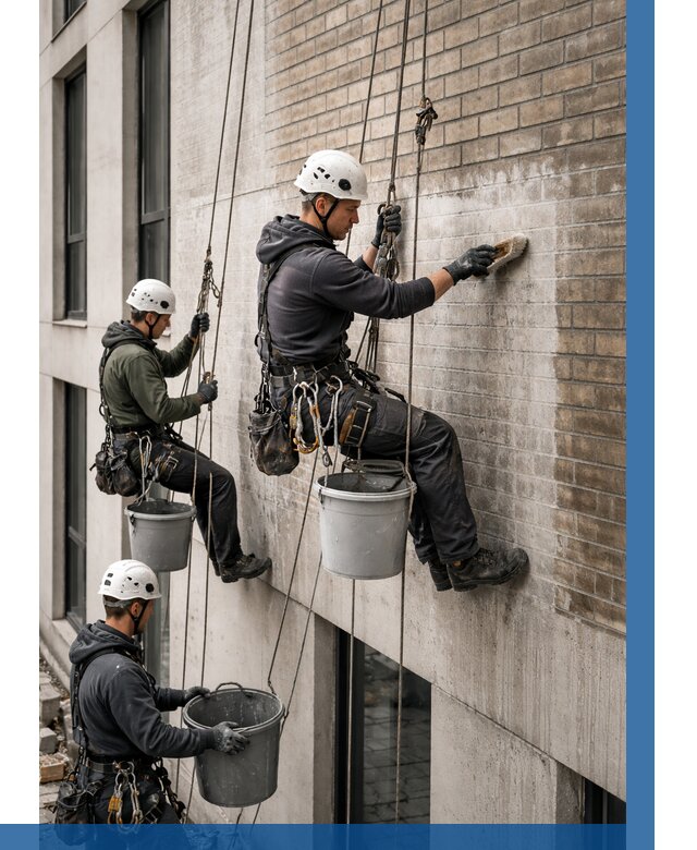 Удаление высолов с фасада в Аксае от 254 р. | ВЫСОТНИК-Акс