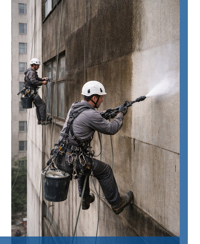 Очистка фасада от копоти в Аксае от 254 р. | ВЫСОТНИК-Акс