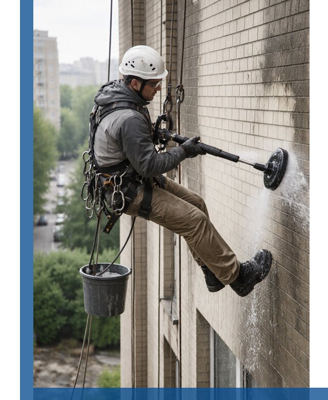 Очистка фасада от копоти в Аксае профессионально и безопасно