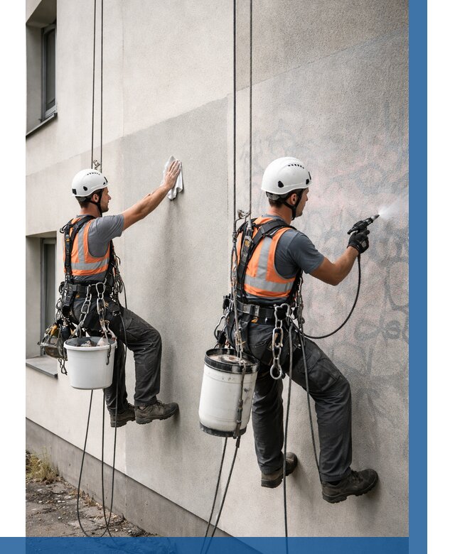 Антиграффити покрытие фасада в Аксае от 609 р. | ВЫСОТНИК-Акс