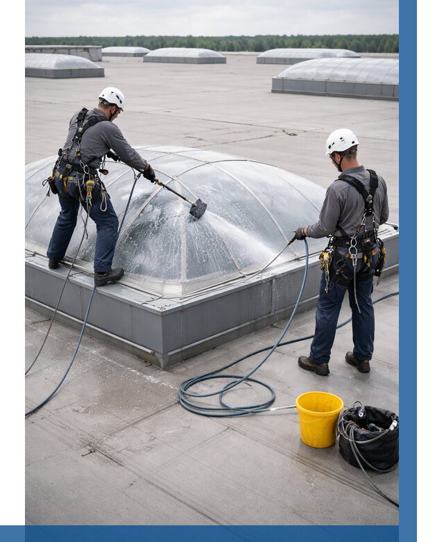 Мойка зенитных фонарей в Аксае, заказать от 4571 р. | ВЫСОТНИК-Акс