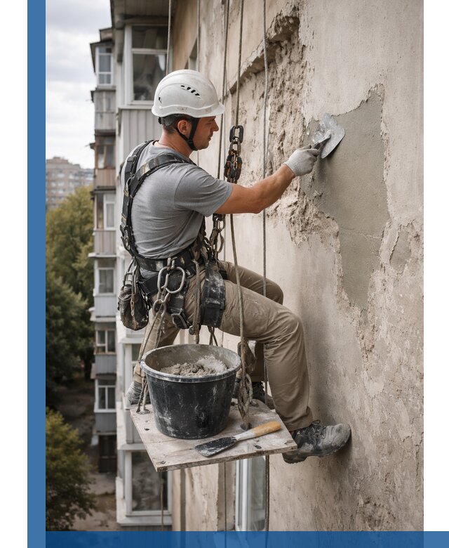 Восстановление фасадной штукатурки в Аксае с гарантией качества