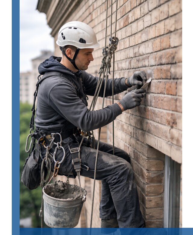 Качественный ремонт кирпичной кладки фасада в Аксае с гарантией