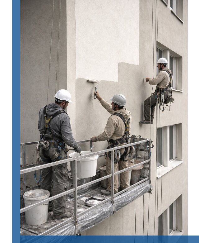 Покраска оштукатуренного фасада в Аксае под ключ с гарантией