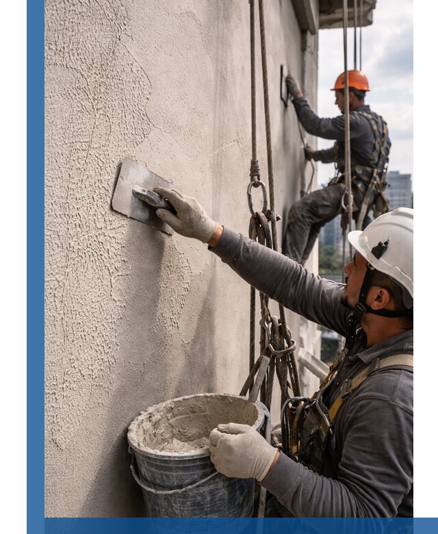 Декоративная штукатурка фасада с утеплением и защитой в Аксае