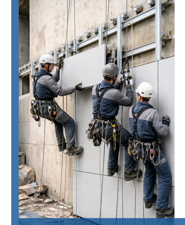 Монтаж вентилируемого фасада в Аксае под ключ с гарантией качества