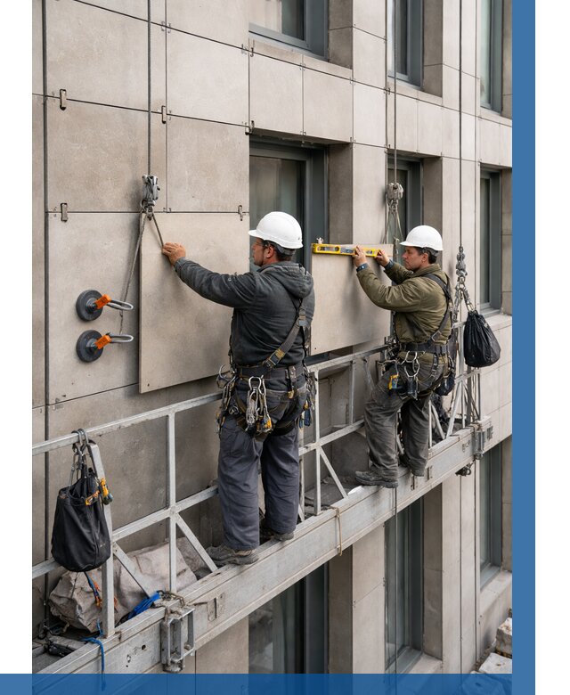 Монтаж керамогранита на фасад в Аксае от 2539 р. | ВЫСОТНИК-Акс