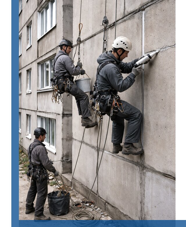 Герметизация межпанельных швов в Аксае с гарантией герметичности