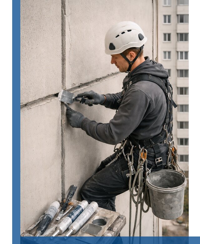 Ремонт межпанельных швов в Аксае герметизация и восстановление