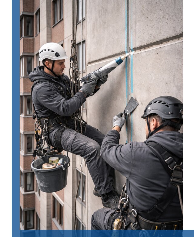 Вторичная герметизация швов фасада и кровли в Аксае