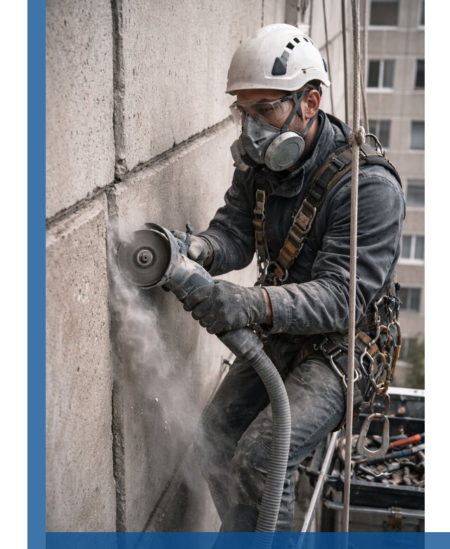 Штробление межпанельных швов в Аксае качественно и быстро