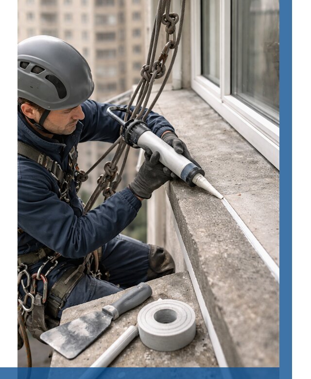 Герметизация балконного козырька в Аксае от 4571 р. | ВЫСОТНИК-Акс