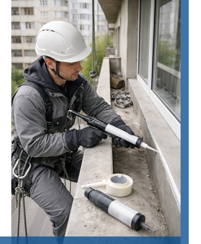 Герметизация швов лоджии в Аксае от 4571 р. | ВЫСОТНИК-Акс