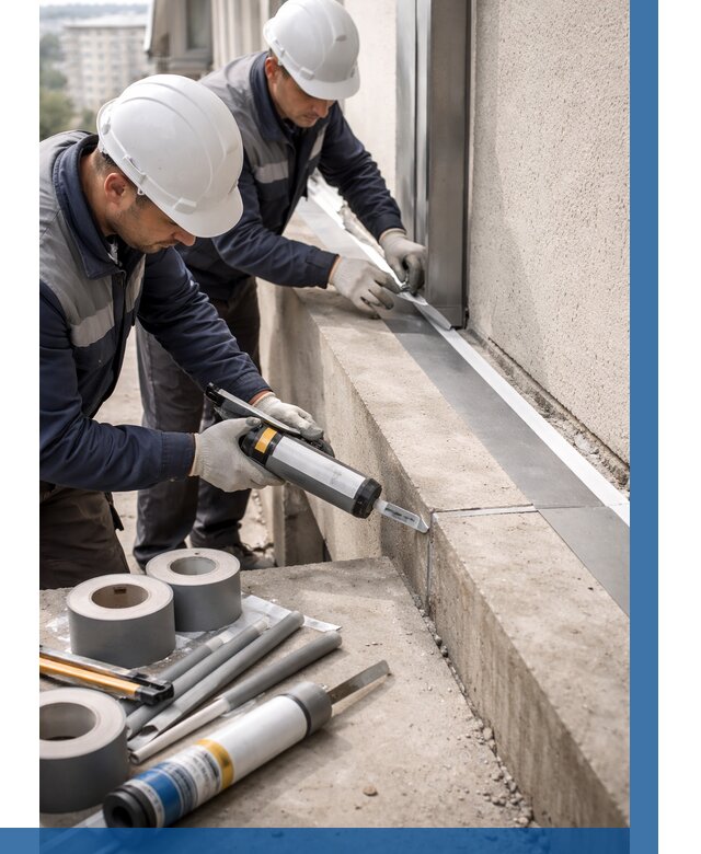 Герметизация примыкания балкона в Аксае от 4571 р. | ВЫСОТНИК-Акс