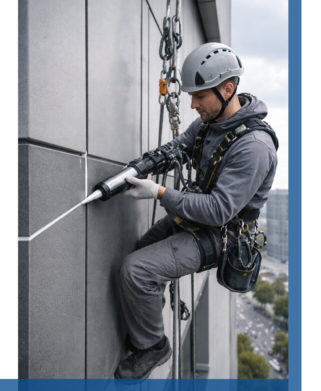 Герметизация стыков фасадных панелей в Аксае от 6602 р.| ВЫСОТНИК-Акс