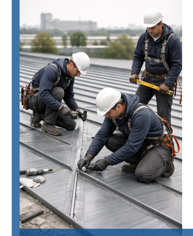 Ремонт фальцевой кровли в Аксае срочно и качественно