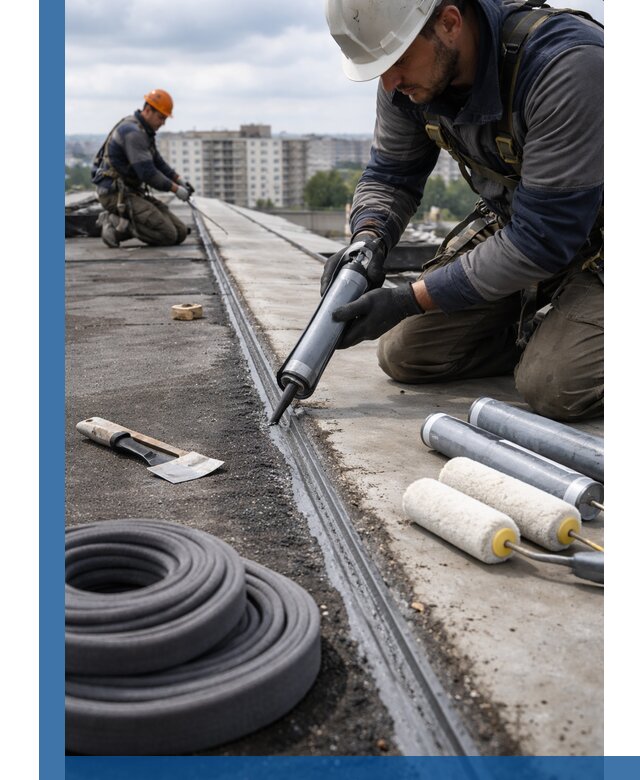 Герметизация швов кровли в Аксае с гарантией герметичности