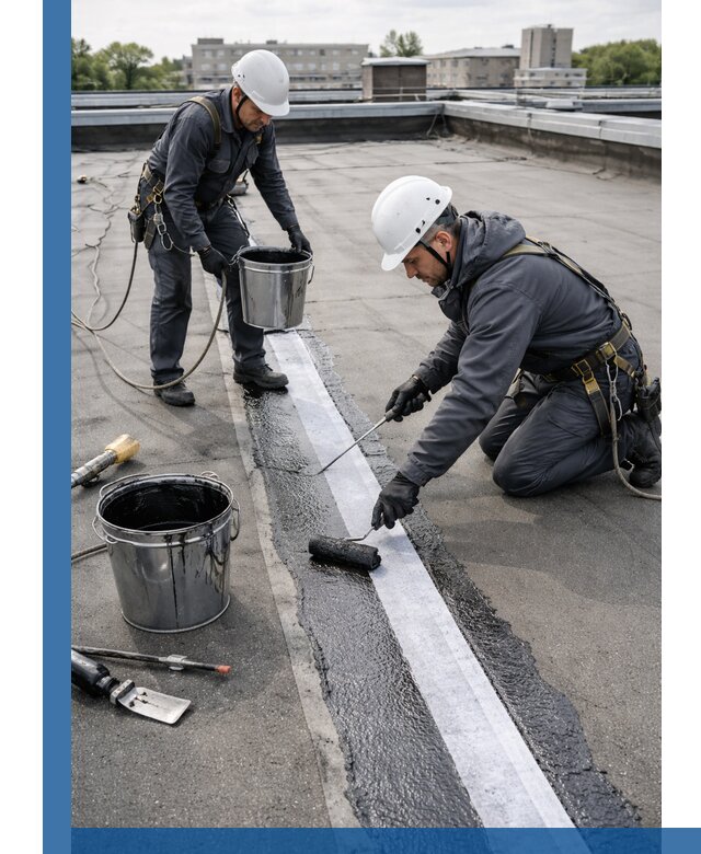 Гидроизоляция кровли мастикой в Аксае надежная защита