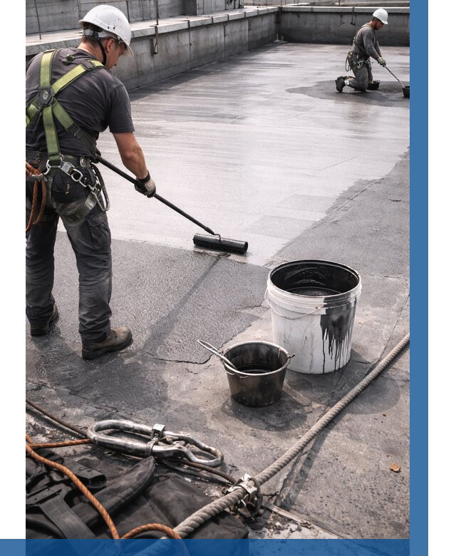 Гидроизоляция кровли жидкой резиной в Аксае от 508 р. | ВЫСОТНИК-Акс