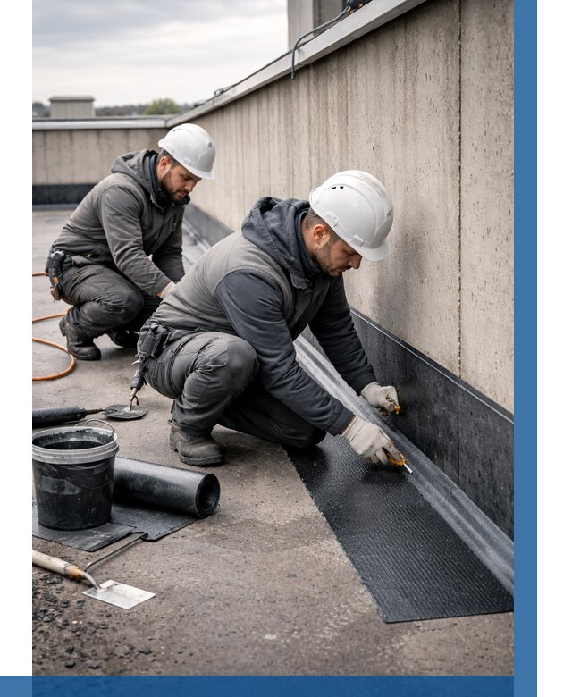 Гидроизоляция примыканий на кровле в Аксае от 914 р. | ВЫСОТНИК-Акс