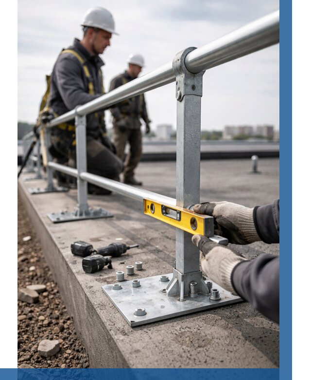 Монтаж кровельного ограждения в Аксае от 1219 р. | ВЫСОТНИК-Акс