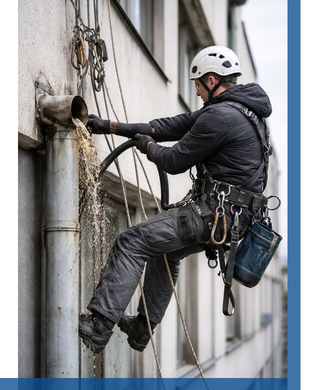 Прочистка водосточных труб в Аксае от 3555 р. | ВЫСОТНИК-Акс