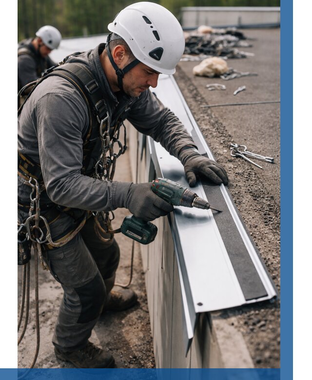 Монтаж капельника на кровле в Аксае от 305 р. | ВЫСОТНИК-Акс