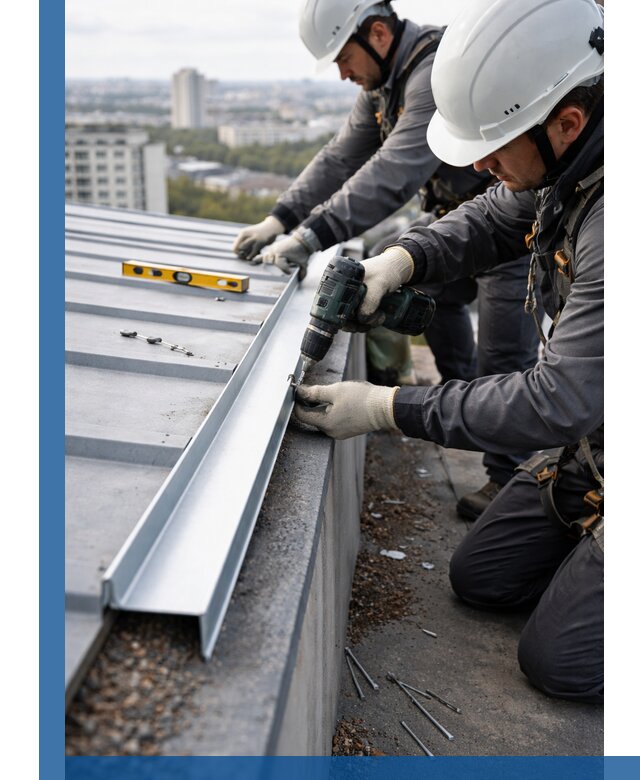 Монтаж капельника на кровле в Аксае с гарантией качества