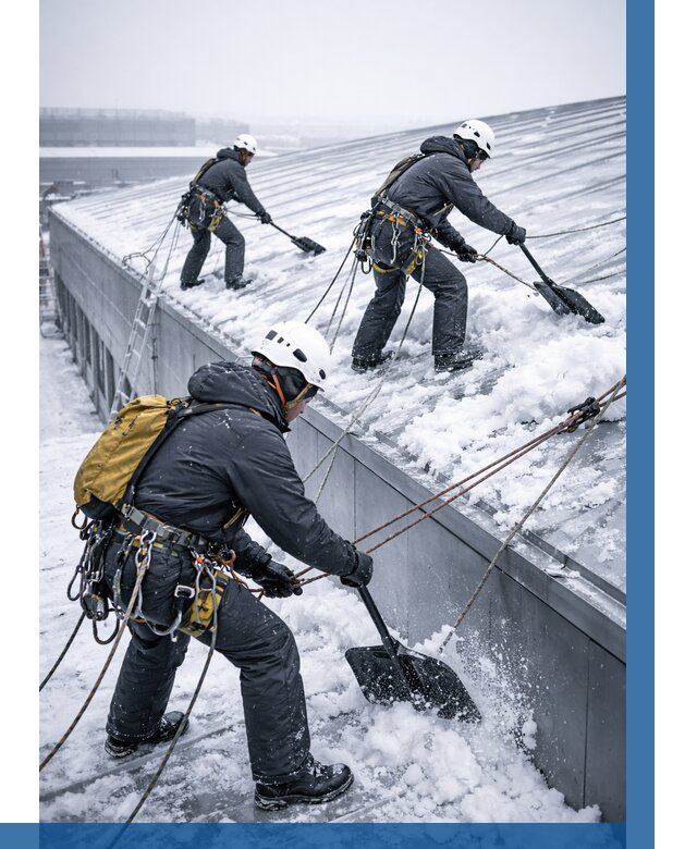 Очистка навесов от снега в Аксае от 4571 р. | ВЫСОТНИК-Акс