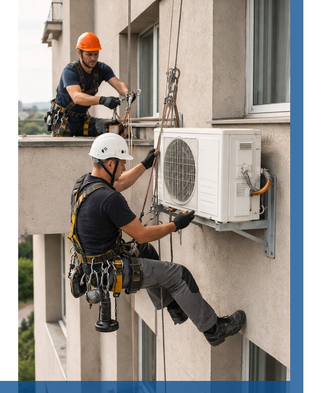 Монтаж внешнего блока кондиционера в Аксае от 6602 р. | ВЫСОТНИК-Акс