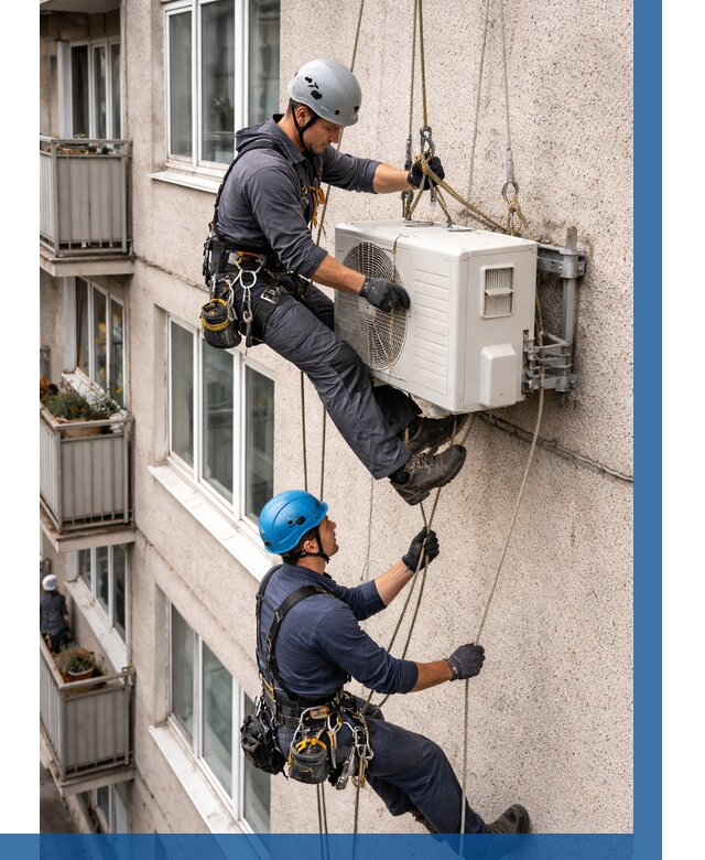 Перенос внешнего блока кондиционера в Аксае от 9141 р.| ВЫСОТНИК-Акс