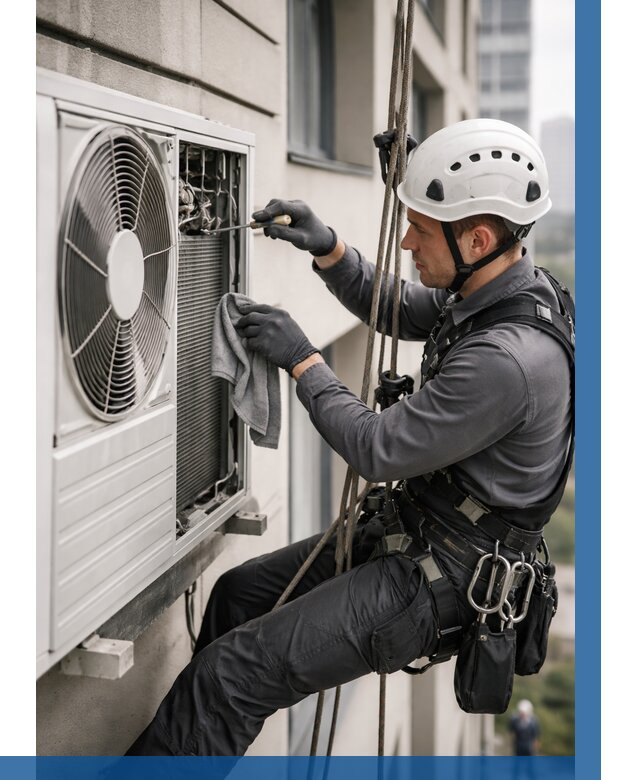 Обслуживание внешнего блока кондиционера в Аксае от 2742 р.ВЫСОТНИК-Акс