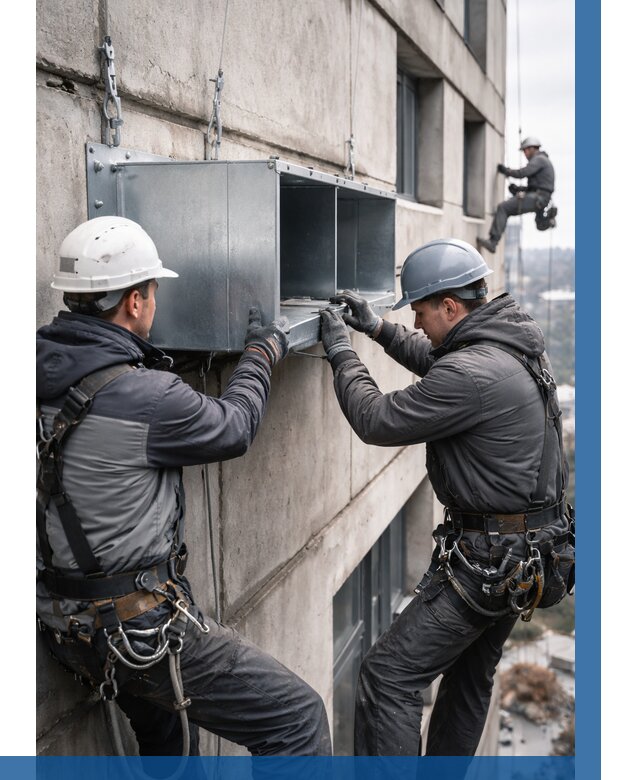 Монтаж вентиляционных коробов в Аксае от 3047 р. | ВЫСОТНИК-Акс