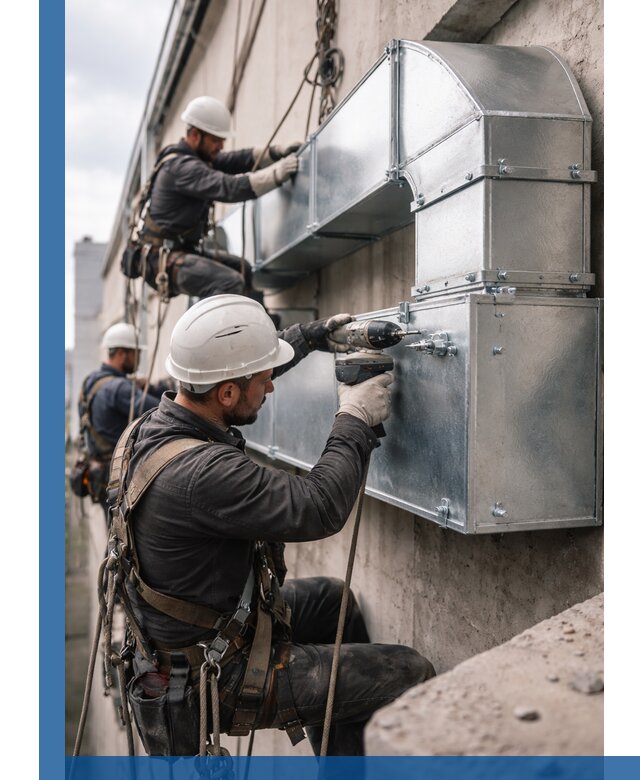 Профессиональный монтаж вентиляционных коробов в Аксае под ключ