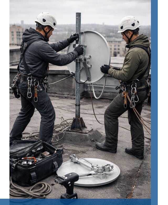 Демонтаж антенн на крыше в Аксае от 4571 р. | ВЫСОТНИК-Акс