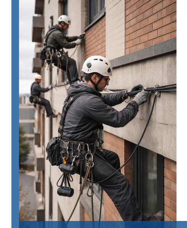 Крепление кабеля на фасаде монтаж и крепеж в Аксае