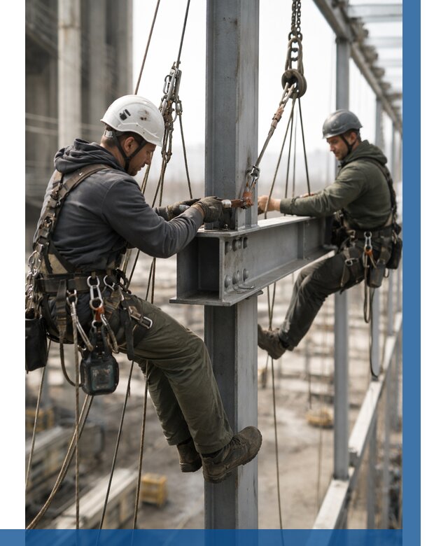 Монтаж металлоконструкций на высоте в Аксае от 3555 р. | ВЫСОТНИК-Акс