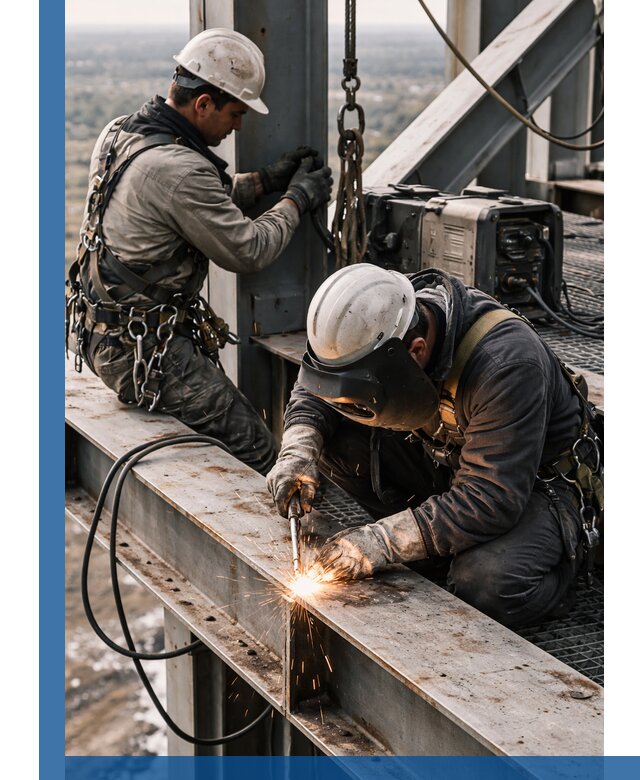 Высотные сварочные работы в Аксае для промышленных объектов