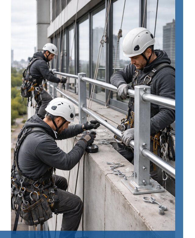 Монтаж ограждений на высоте в Аксае, от 1219 р. | ВЫСОТНИК-Акс