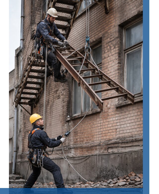 Демонтаж пожарной лестницы в Аксае от 12188 р. | ВЫСОТНИК-Акс