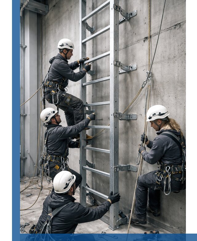Монтаж металлических лестниц в Аксае под ключ со гарантией