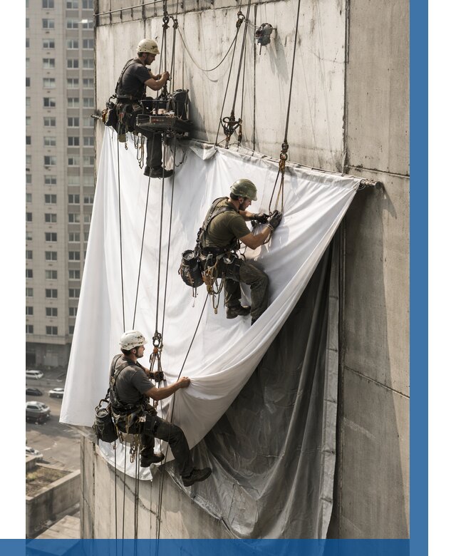 Замена баннерного полотна в Аксае от 6602 р. | ВЫСОТНИК-Акс—заказать