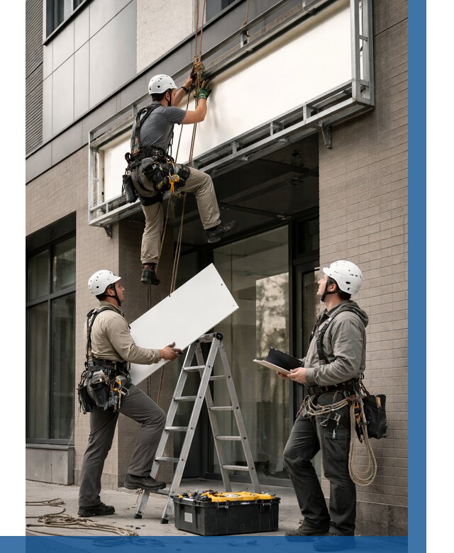 Монтаж светового короба в Аксае от 6602 р. | ВЫСОТНИК-Акс