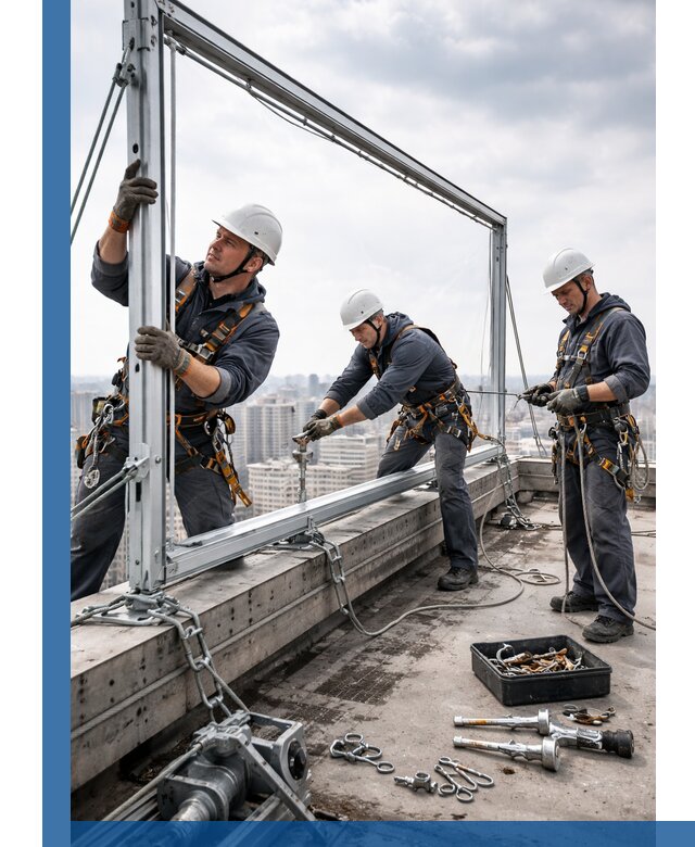 Монтаж крышных рекламных конструкций под ключ в Аксае