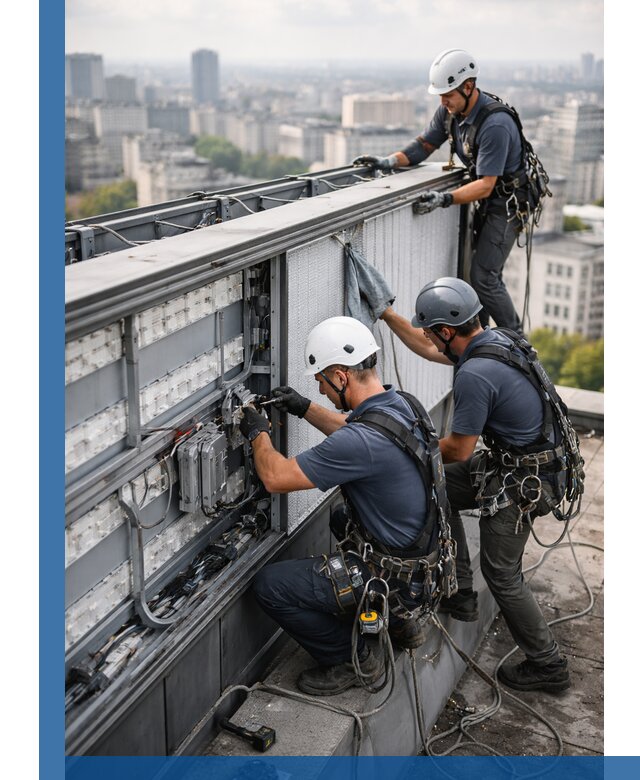 Профессиональное обслуживание крышной рекламы в Аксае под ключ