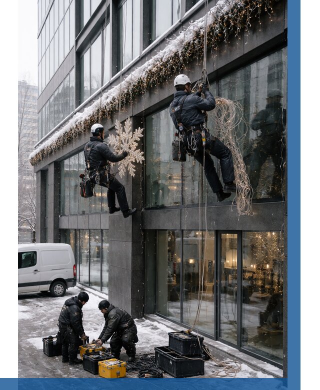 Демонтаж новогоднего оформления в Аксае от 5586 р. | ВЫСОТНИК-Акс